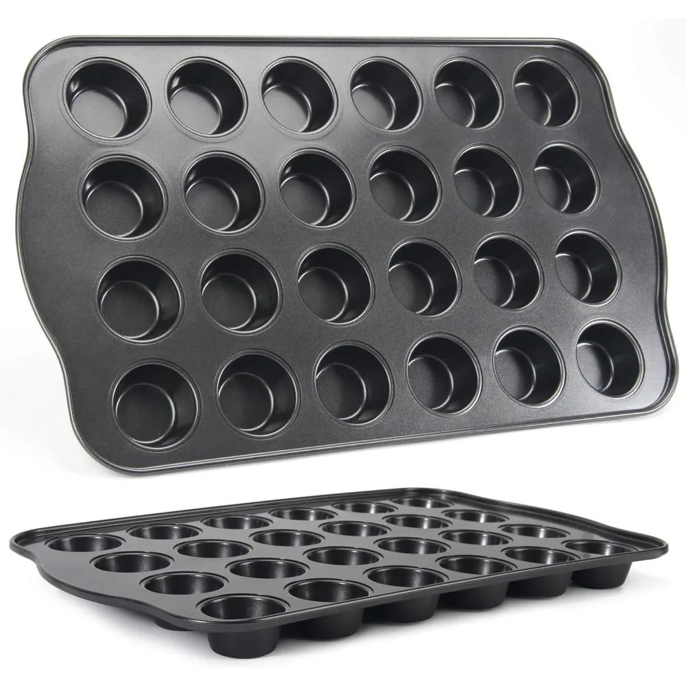 Premium Square Cupcake  Muffin Baking Pan  612Cup Carbon Steel Nonstick Baking Pan 2