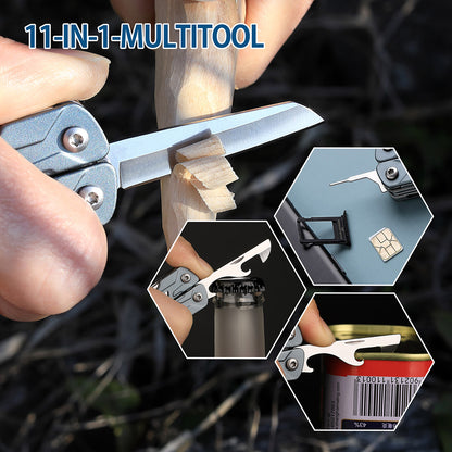 Compact Multi Tool Mini Sailor Pliers Folding Knife With Outdoor Scissors Wire Cutters And EDC Card 2