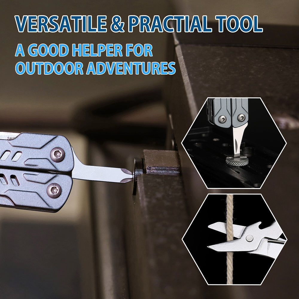 Compact Multi Tool Mini Sailor Pliers Folding Knife With Outdoor Scissors Wire Cutters And EDC Card 3