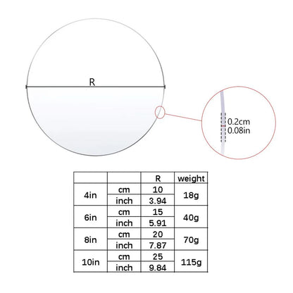 Premium Reusable Acrylic Cake Disc  Base Plate  Clear Round Cake Decorating Board 2Pack 4