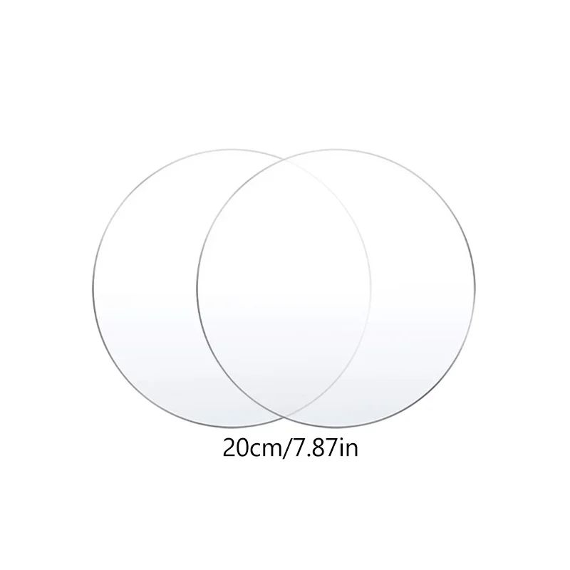 Premium Reusable Acrylic Cake Disc  Base Plate  Clear Round Cake Decorating Board 2Pack 9