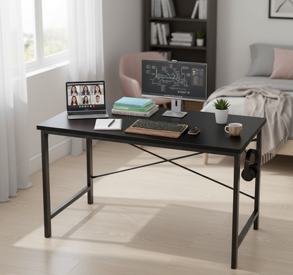 Sturdy Home Office Table for Dorms and Small Rooms, Compact Computer Desk for Students