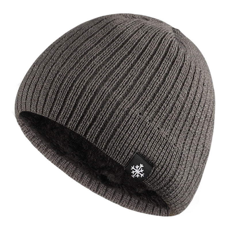 Windproof And Warm Autumn And Winter Thick Wool Blended Knitted Hats For Men And Women Outdoor Wear 1
