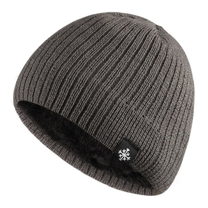 Windproof And Warm Autumn And Winter Thick Wool Blended Knitted Hats For Men And Women Outdoor Wear 1