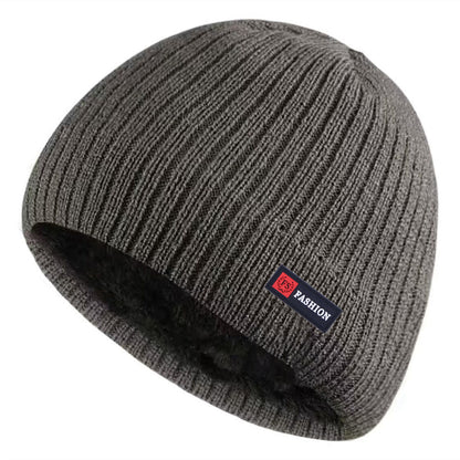Windproof And Warm Autumn And Winter Thick Wool Blended Knitted Hats For Men And Women Outdoor Wear 7