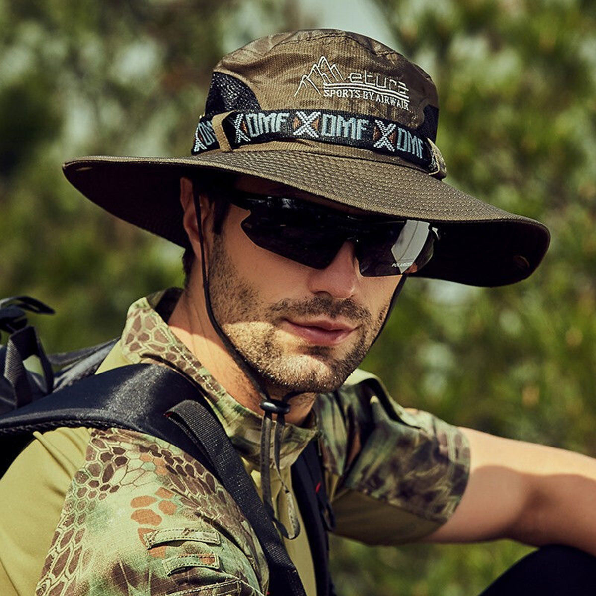 Outdoor fishing hat for men, sun protection brim, suitable for outdoor travel and sports