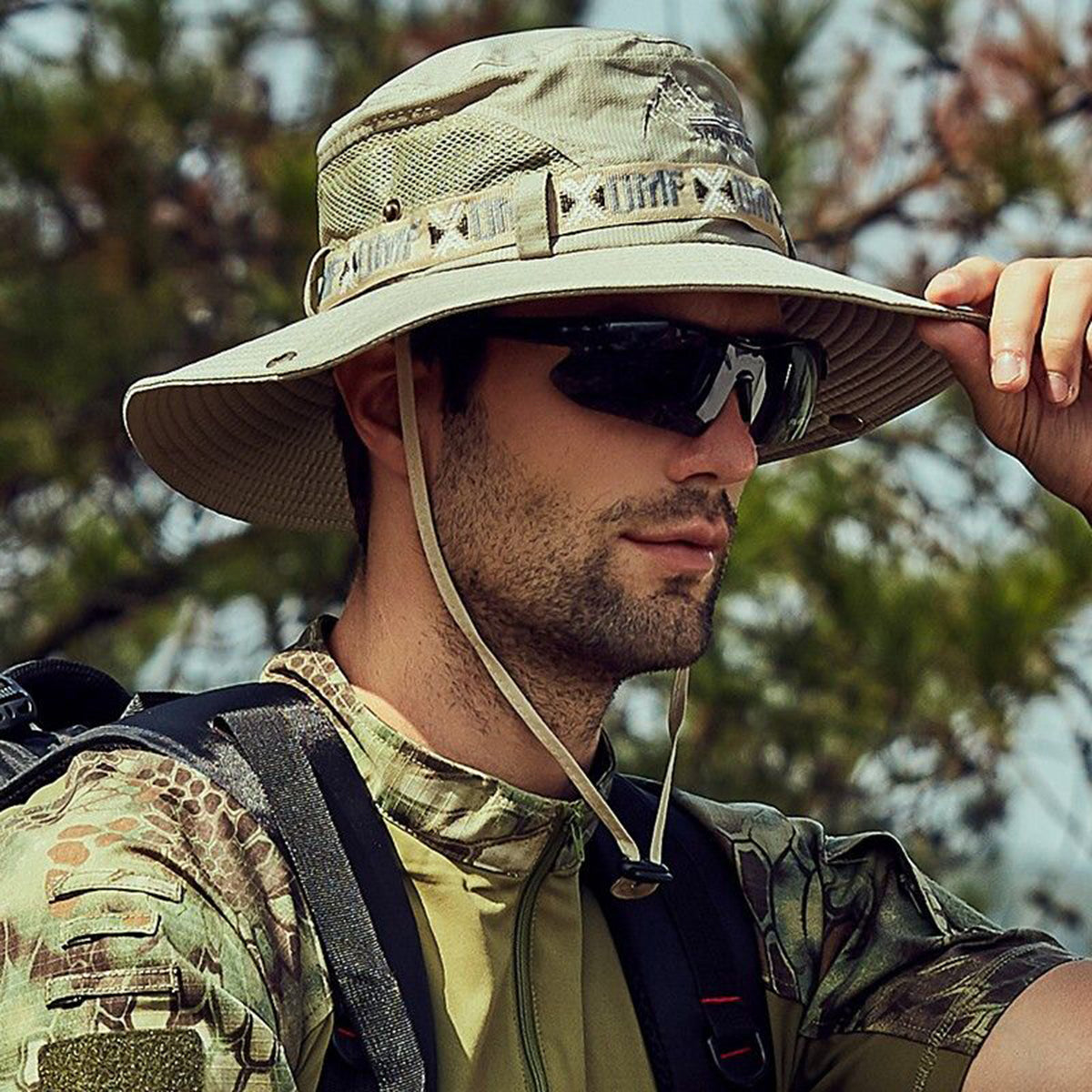 Outdoor Fishing Hat For Men Sun Protection Brim Suitable For Outdoor Travel And Sports 2
