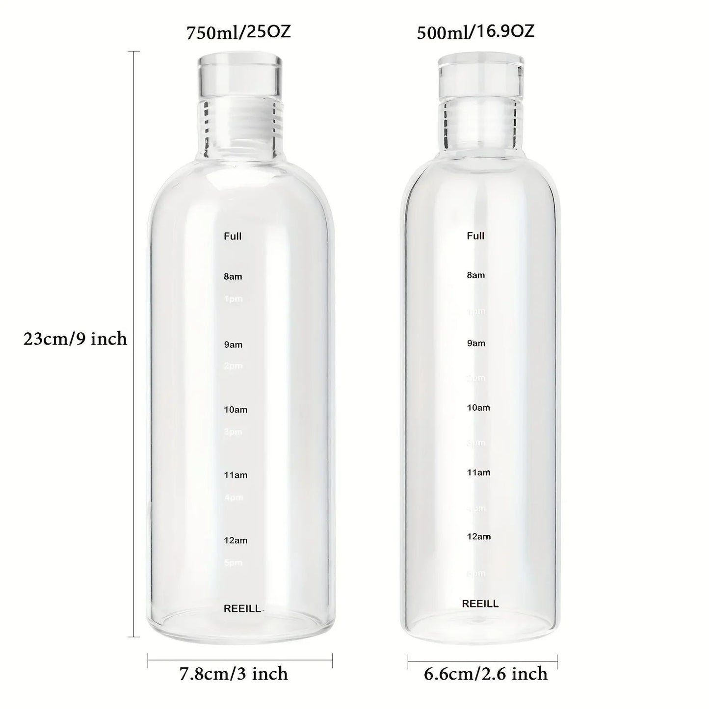 Premium Hydration Time Tracker Water Bottle  Leakproof Sports Bottle For Gym School Daily Use 1