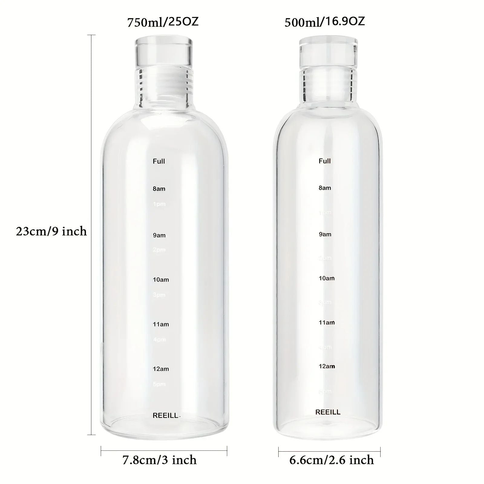 Premium Hydration Time Tracker Water Bottle  Leakproof Sports Bottle For Gym School Daily Use 1