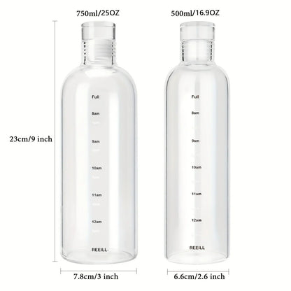 Premium Hydration Time Tracker Water Bottle  Leakproof Sports Bottle For Gym School Daily Use 1