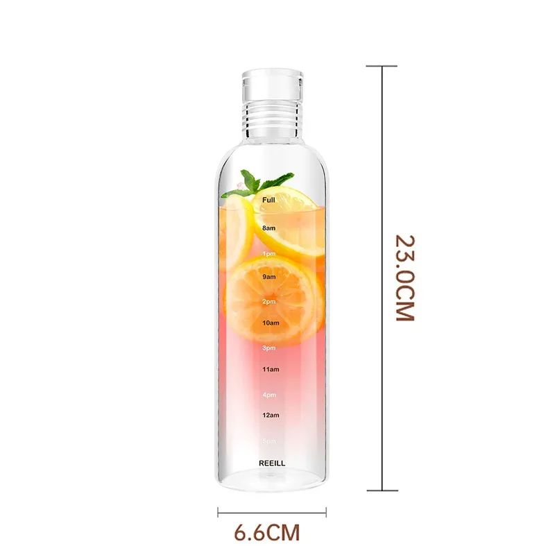 Premium Hydration Time Tracker Water Bottle  Leakproof Sports Bottle For Gym School Daily Use 6