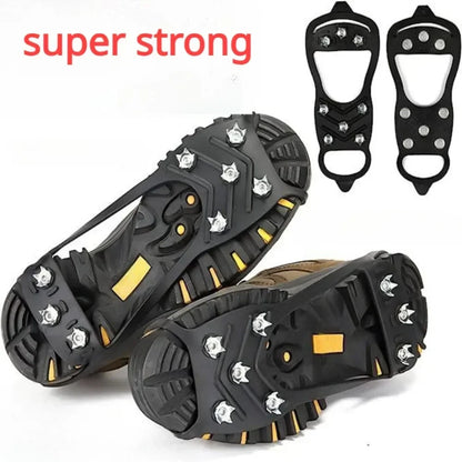 Anti-Slip Shoe Covers, Ice Gripper Spike for Winter Outdoor Hiking, Climbing, and Snow Crampons for Shoes