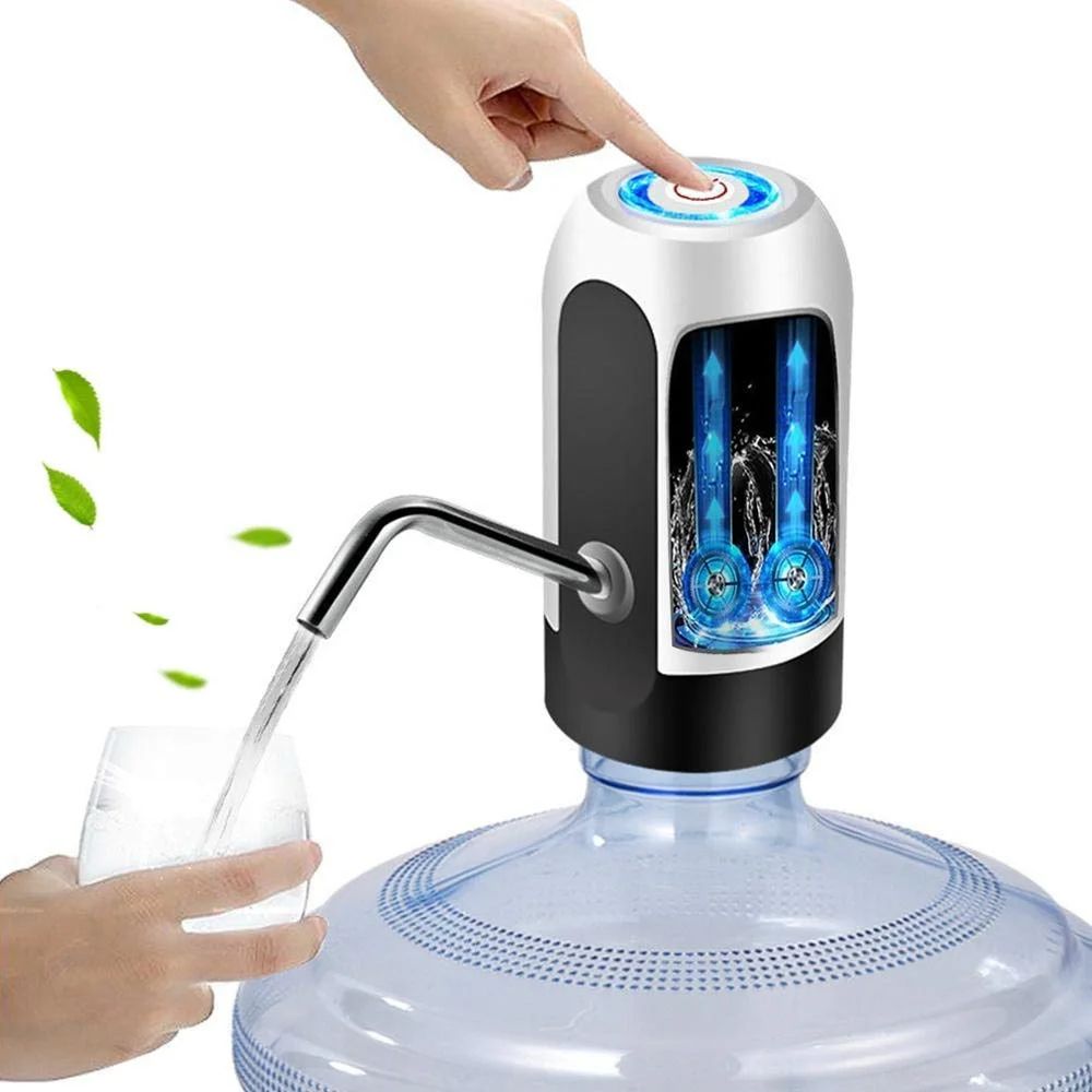 Premium USB-Rechargeable Portable Water Dispenser Pump for 5 Gallon Bottles - Quick & Easy Electric Water Dispenser