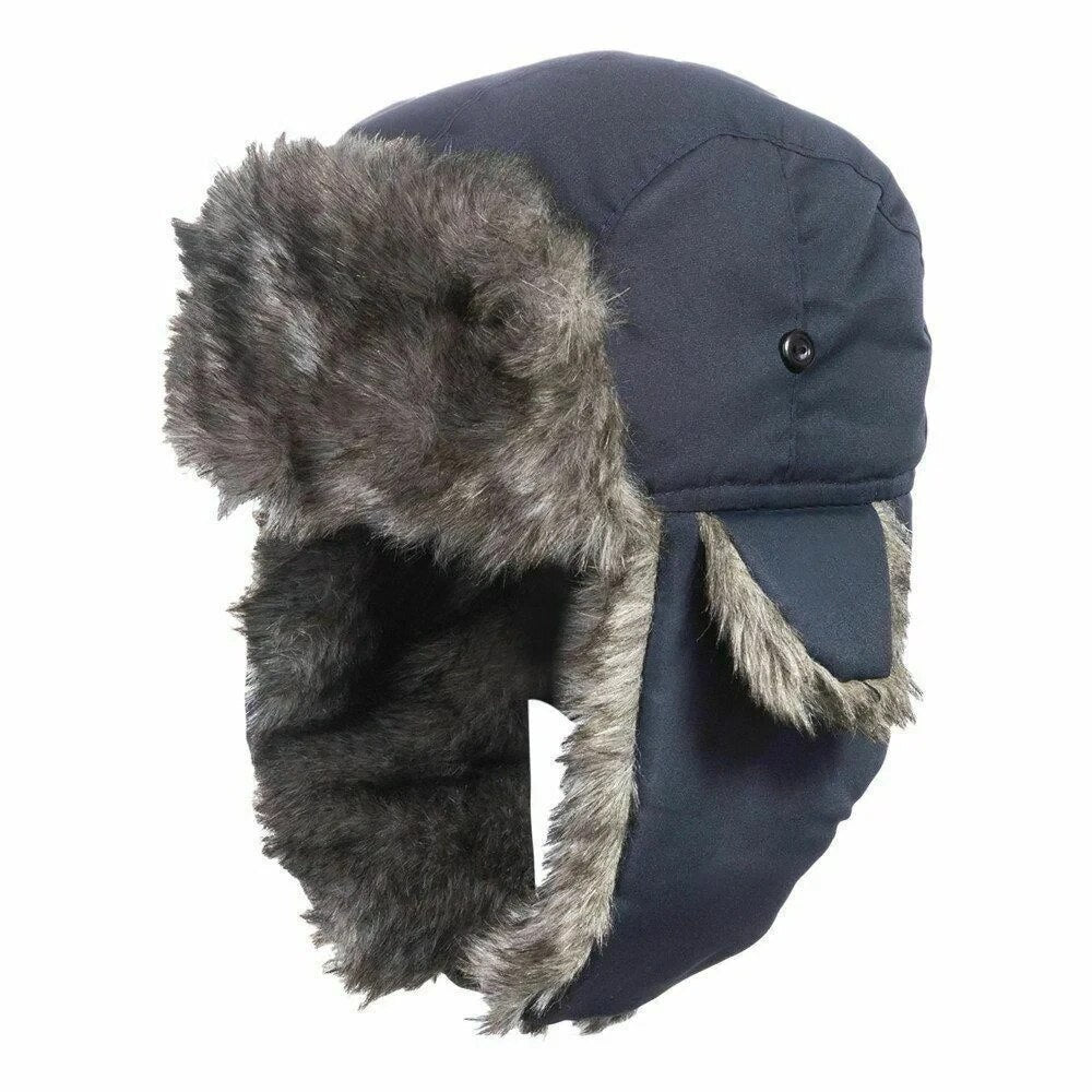 Mens Winter Trapper Aviator Trooper Earflap Warm Waterproof Ski Hat Bomber Cap Warm Ear Protectors  3