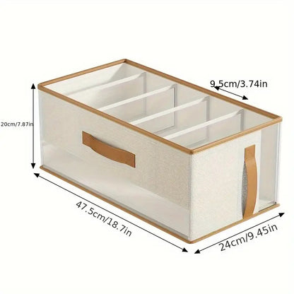 Large Capacity Handbag Organizer Box Multipurpose Open Top Storage Box For Wardrobe Clothes Pants S 5