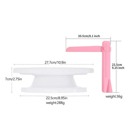 CakeCraft Pro 11inch Rotating Cake Turntable  Decorating Stand 1