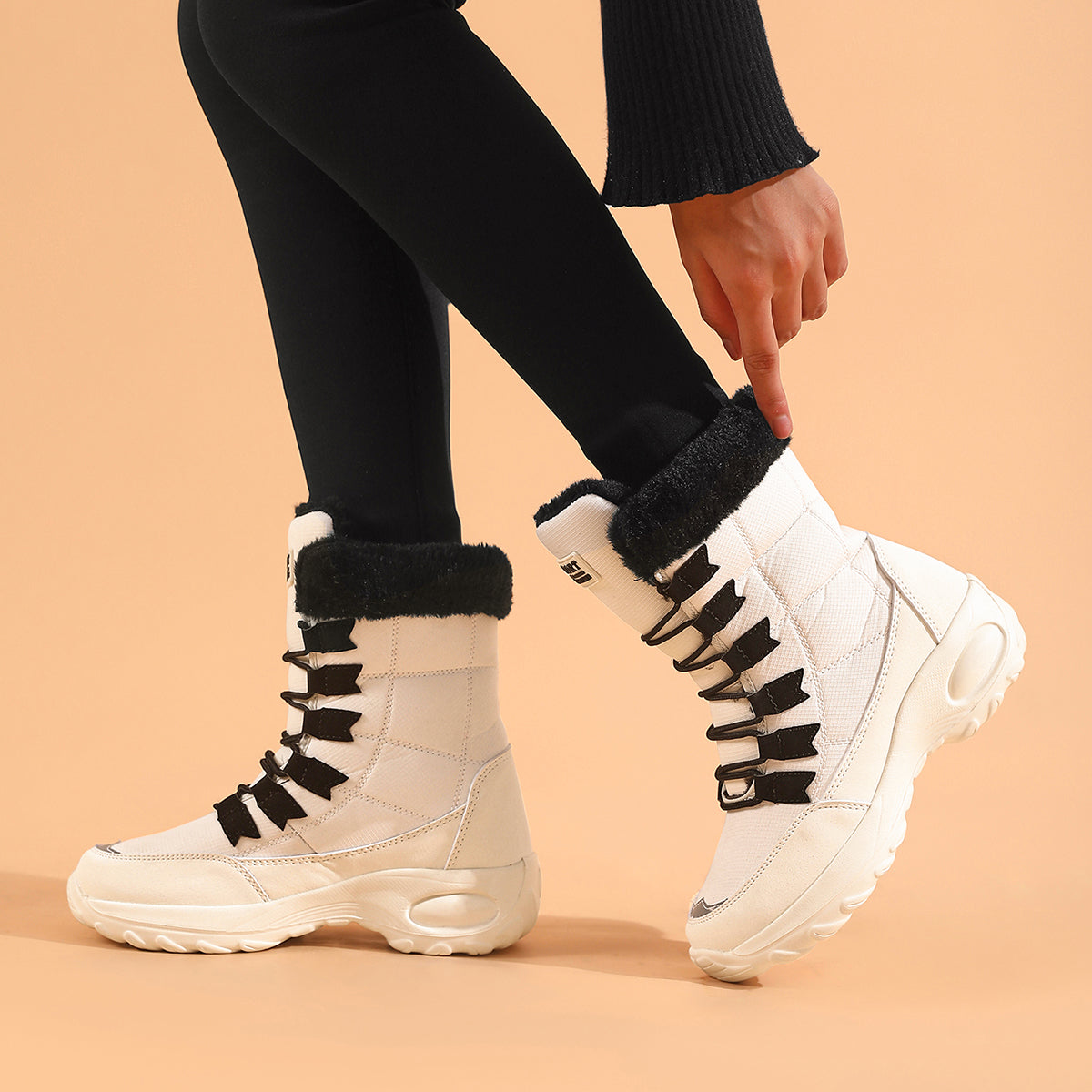 Winter Womens Boots High Quality Keep Warm MidCalf Waterproof Snow Boots Comfortable Ladies Thigh H 2