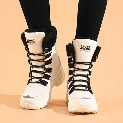 Winter Womens Boots High Quality Keep Warm MidCalf Waterproof Snow Boots Comfortable Ladies Thigh H 5