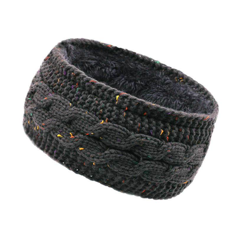 Thick Headband Winter Velvet Knitted Windproof Ear Protection For Ultimate Comfort 3