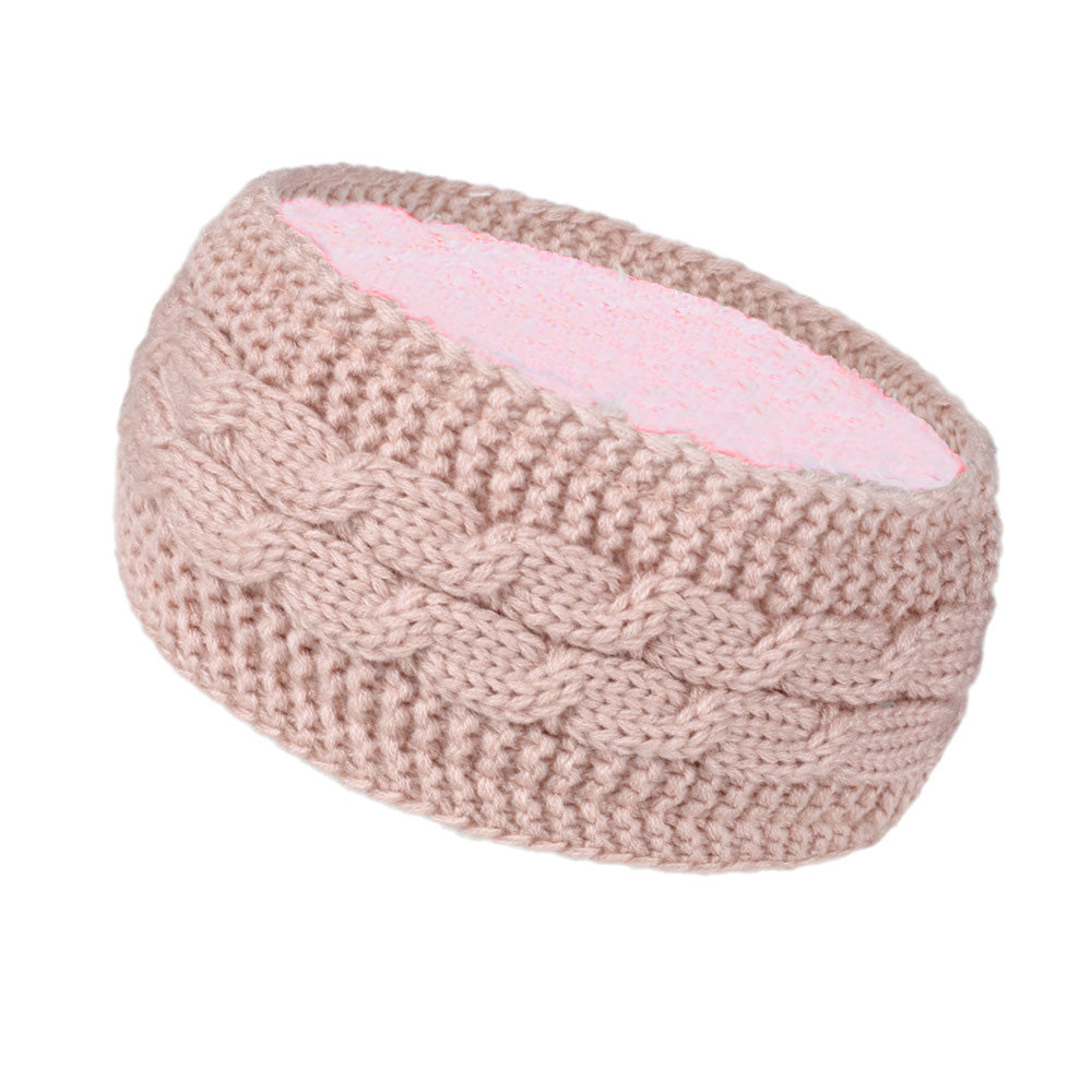 Thick Headband Winter Velvet Knitted Windproof Ear Protection For Ultimate Comfort 9