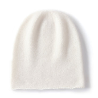 Outdoor Winter Cashmere Knitted Beanie Hat Solid Color Unisex Warm Hedging Cap For Men And Women 5
