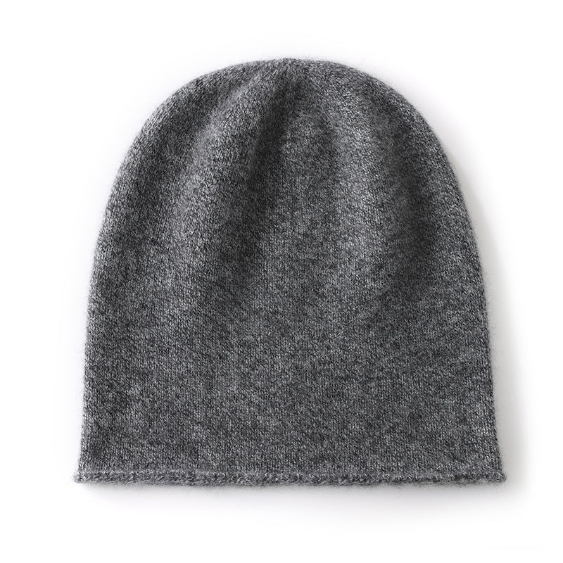 Outdoor Winter Cashmere Knitted Beanie Hat Solid Color Unisex Warm Hedging Cap For Men And Women 6