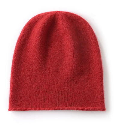 Outdoor Winter Cashmere Knitted Beanie Hat Solid Color Unisex Warm Hedging Cap For Men And Women 8