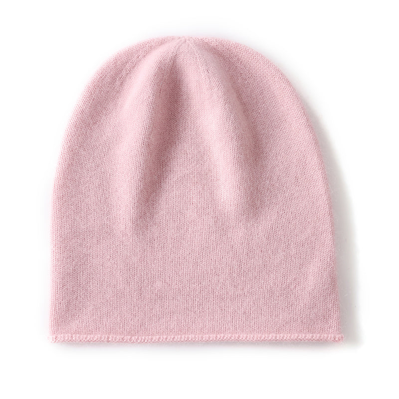 Outdoor Winter Cashmere Knitted Beanie Hat Solid Color Unisex Warm Hedging Cap For Men And Women 9