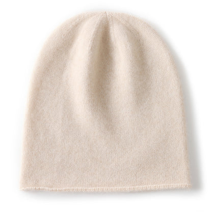 Outdoor Winter Cashmere Knitted Beanie Hat Solid Color Unisex Warm Hedging Cap For Men And Women 11