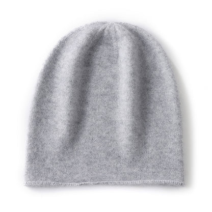 Outdoor Winter Cashmere Knitted Beanie Hat Solid Color Unisex Warm Hedging Cap For Men And Women 13