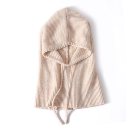 Winter Wool Balaclava Beanies For Men And Women Soft Warm Knitted Neck Face Protect Hooded Hats Dra 7