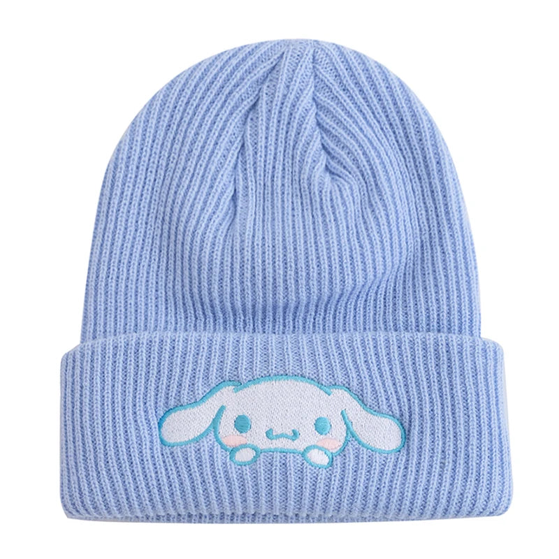 Women Winter Knitted Cap Hot Sale Saniro Hello Kitty Beanie Hat Cute Cartoon Melody 9