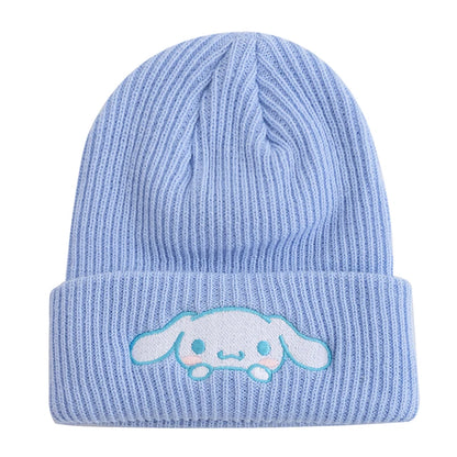 Women Winter Knitted Cap Hot Sale Saniro Hello Kitty Beanie Hat Cute Cartoon Melody 9