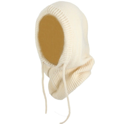 Winter Balaclava Hats Women Style Knitted Hooded Caps Outdoor Warmer Onepiece Drawstring Neck Colla 5