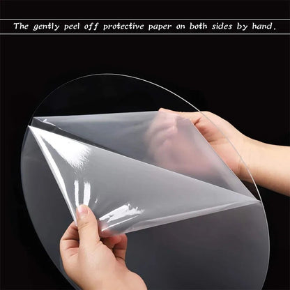 Premium Clear Acrylic Cake Boards Set  Reusable Round Cake Display Boards For Baking Decorating  De 1