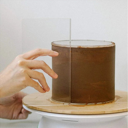 Premium Clear Acrylic Cake Boards Set  Reusable Round Cake Display Boards For Baking Decorating  De 4