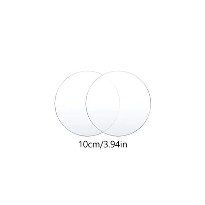 Premium Clear Acrylic Cake Boards Set  Reusable Round Cake Display Boards For Baking Decorating  De 6