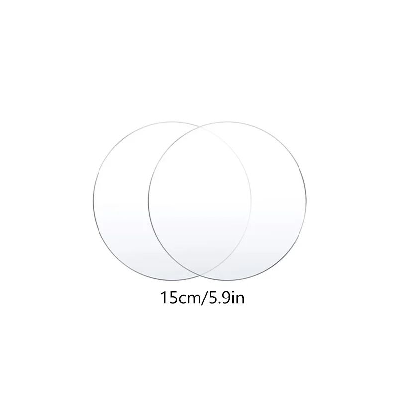 Premium Clear Acrylic Cake Boards Set  Reusable Round Cake Display Boards For Baking Decorating  De 7