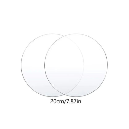 Premium Clear Acrylic Cake Boards Set  Reusable Round Cake Display Boards For Baking Decorating  De 8