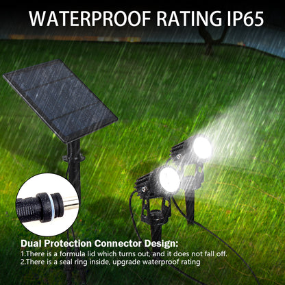 Solar LED Light Outdoor Landscape Solar Powered Spotlight  Aluminum AntiRust Lamp For Yard And Gard