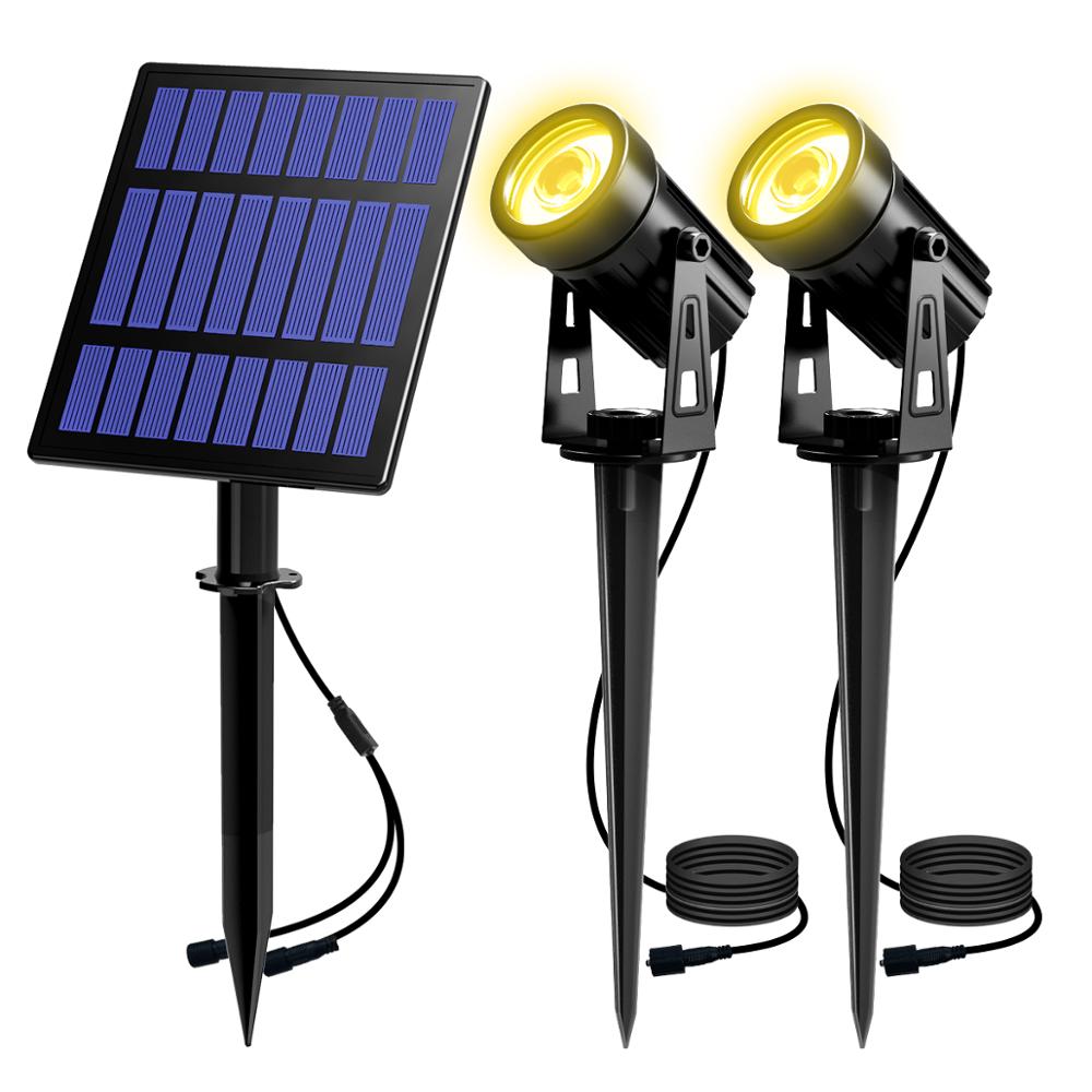 Solar LED Light Outdoor Landscape Solar Powered Spotlight  Aluminum AntiRust Lamp For Yard And Gard
