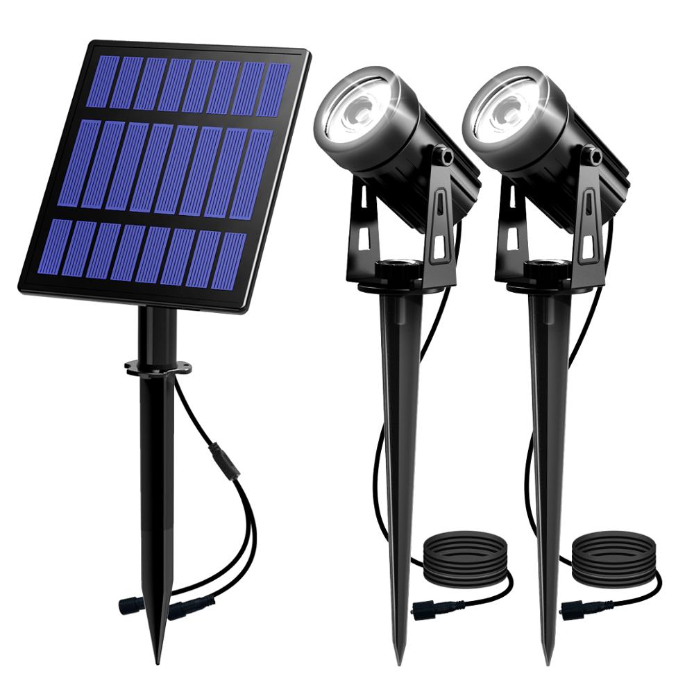 Solar LED Light Outdoor Landscape Solar Powered Spotlight  Aluminum AntiRust Lamp For Yard And Gard