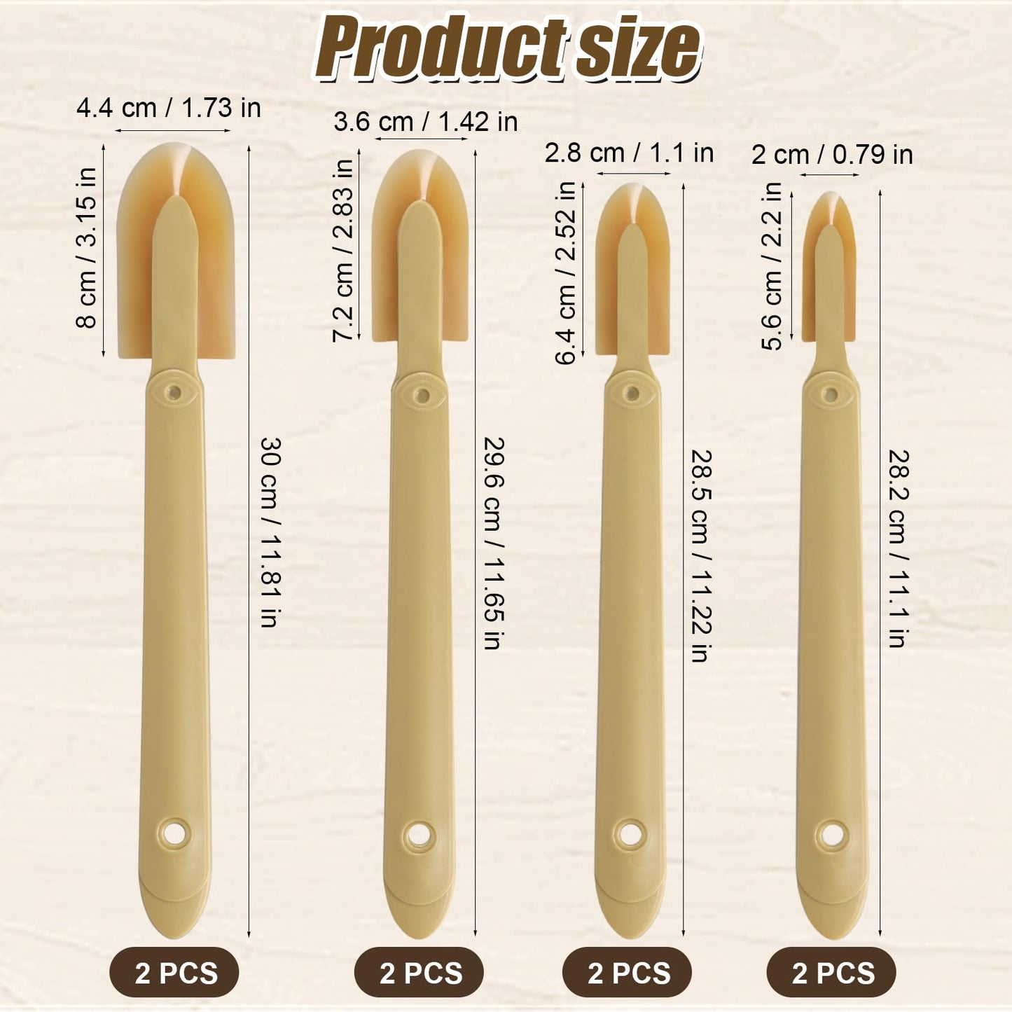 Extended Length Rubber Spatula Caulking Tool for Silicone Sealant