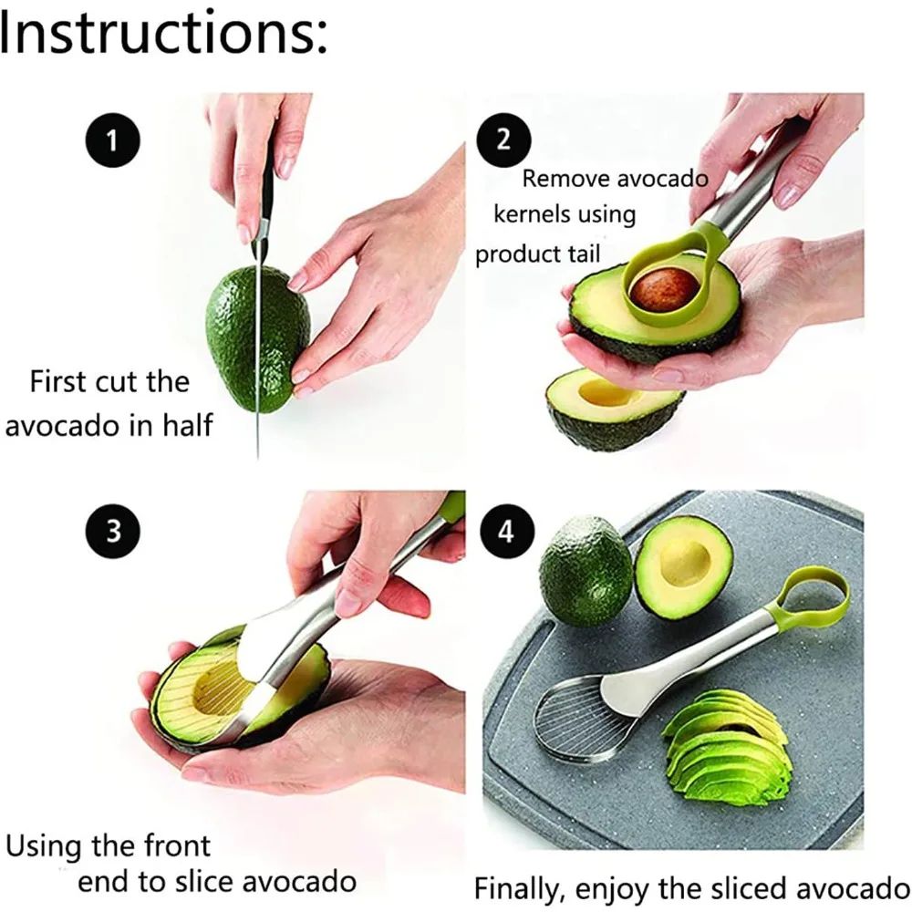 ProPrep Avocado Slicer Tool  Peeler  Premium Kitchen Tool For Effortless Avocado Prep 2