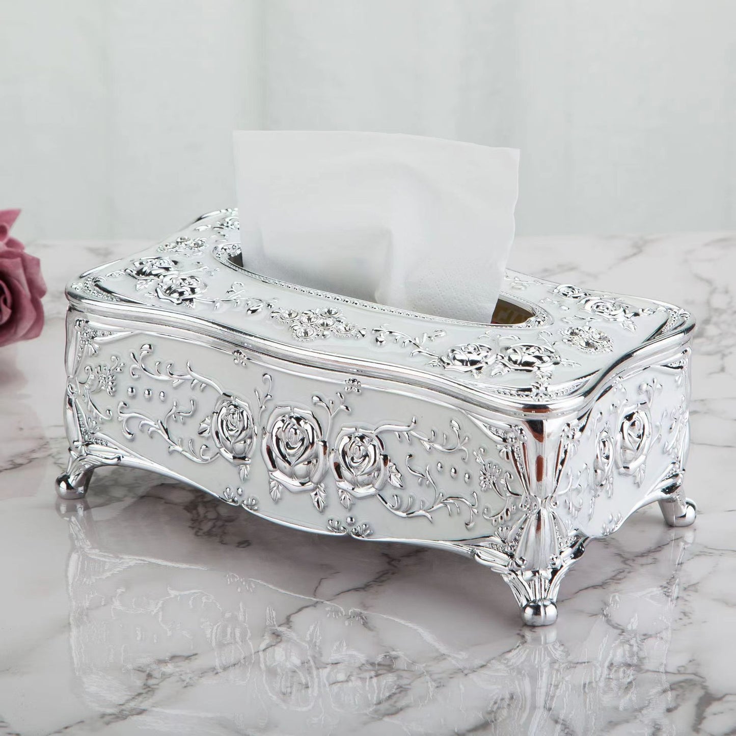 High-End European Style Tissue Box for Kitchen and Dining, Premium Napkin Extraction Box for Home Use