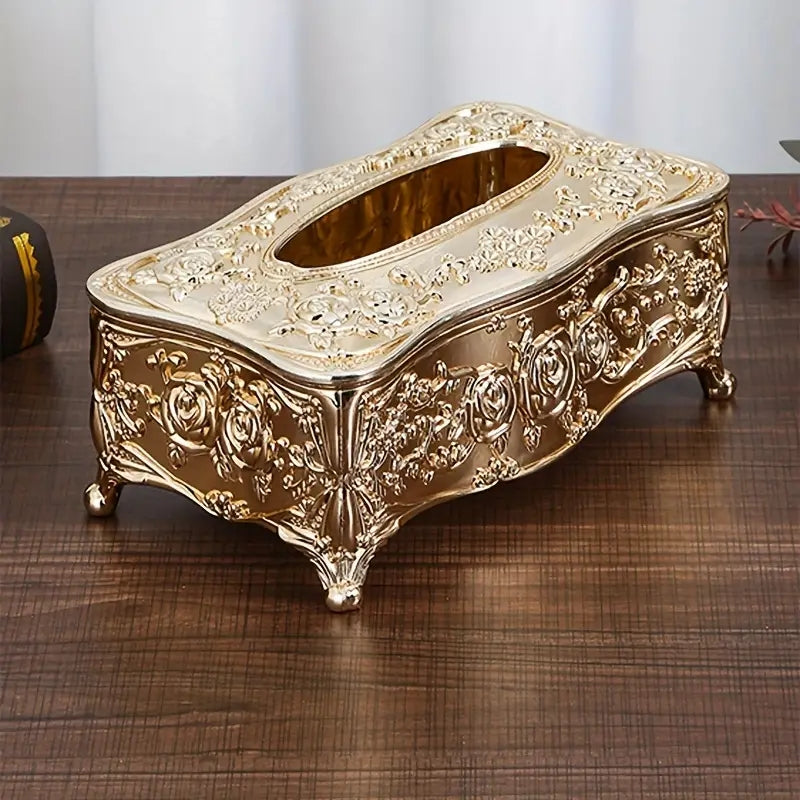 High-End European Style Tissue Box for Kitchen and Dining, Premium Napkin Extraction Box for Home Use