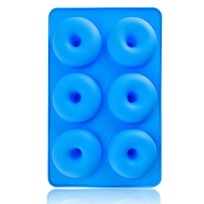 Premium 6Cavity Silicone Donut  Baking Mold  NonStick Pastry Cake  Dessert Pan 6