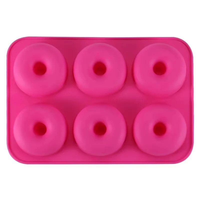 Premium 6Cavity Silicone Donut  Baking Mold  NonStick Pastry Cake  Dessert Pan 17