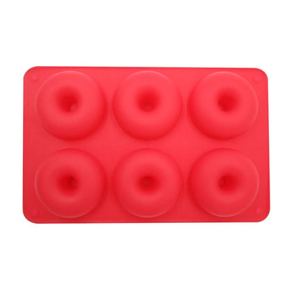 Premium 6Cavity Silicone Donut  Baking Mold  NonStick Pastry Cake  Dessert Pan 8