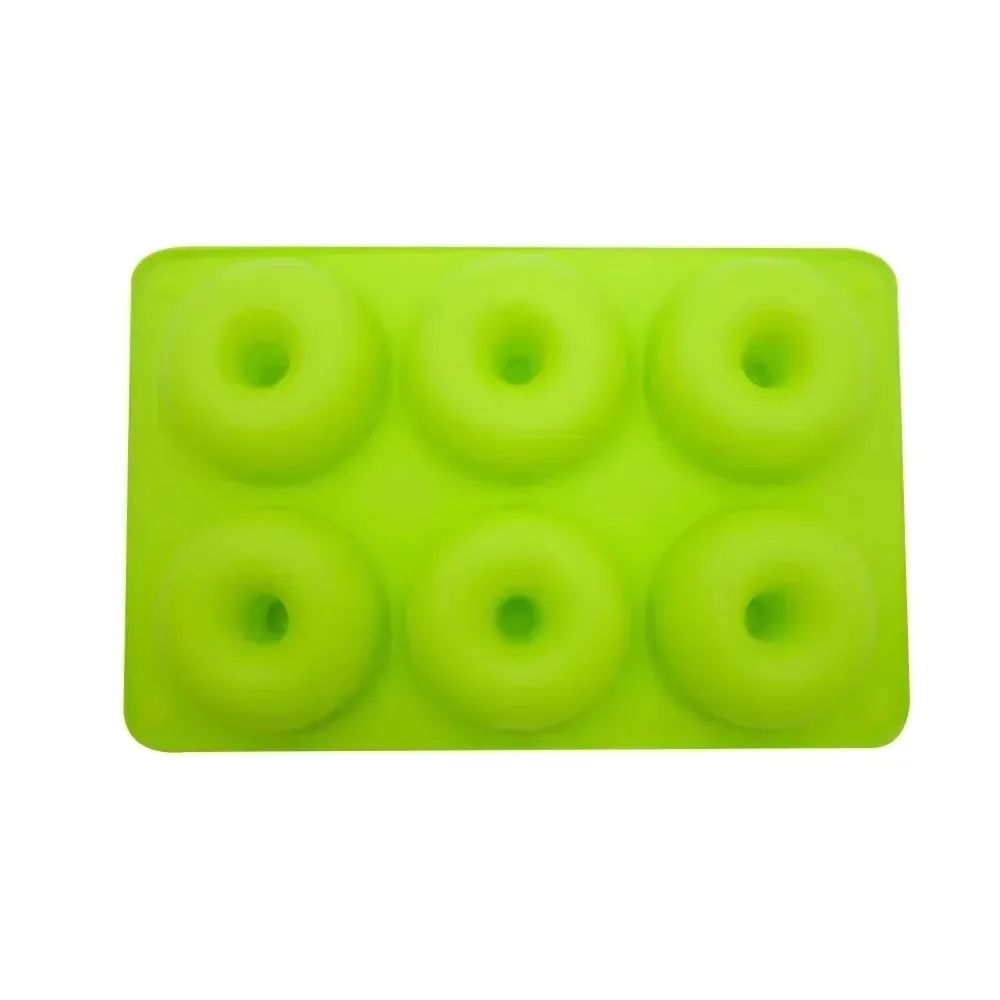 Premium 6Cavity Silicone Donut  Baking Mold  NonStick Pastry Cake  Dessert Pan 10